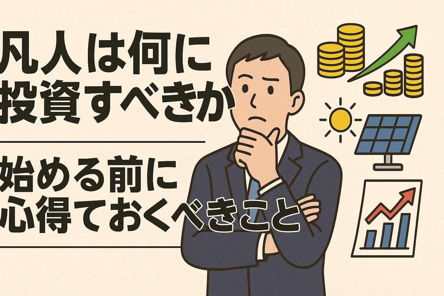 【増やす】凡人は何に投資すべきか｜始める前に心得ておくべきこと